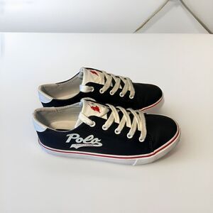Kids‎ Polo Ralph Lauren Shoes Size 3 Black, Leather Soles.